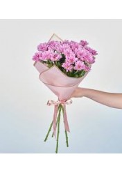 pembe papatya buketi